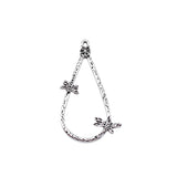 10pcs 56x32mm 2 Colors Drop-Shaped Dragonfly Earrings Charms Accessories Pendant For DIY Jewelry Making