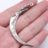 10pcs 58x30mm Antique Silver Color Acgn Cosplay Sword, Gun, Sword And Halberd Charms Pendant