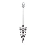 10pcs 69mm Antique Silver Color Acgn Cosplay Sword, Gun, Sword Charms