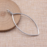 10pcs 74x33x2mm Antique Silver Color Hollow Geometric Glue Frame Series Marquise Frame For DIY Jewelry Making Findings