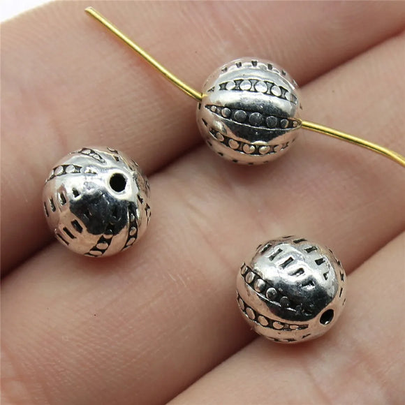 10pcs 9x10x10mm Antique Silver Color Flower Small Hole Beads Spacers Beads For DIY Jewelry Making Jewelry Findings h1052