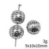 10pcs 9x10x10mm Antique Silver Color Flower Small Hole Beads Spacers Beads For DIY Jewelry Making Jewelry Findings h1052