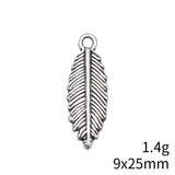 10pcs 9x25mm Antique Silver Color Leaves Charms Pendant For DIY Jewelry Making Handmade Jewelry Craft Findings