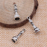 12pcs 2 Colors Chess Pawn Charms Pendant For DIY Jewelry Making Handmade Jewelry Craft Findings