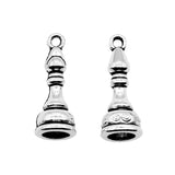 12pcs 2 Colors Chess Pawn Charms Pendant For DIY Jewelry Making Handmade Jewelry Craft Findings