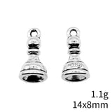 12pcs 2 Colors Chess Pawn Charms Pendant For DIY Jewelry Making Handmade Jewelry Craft Findings