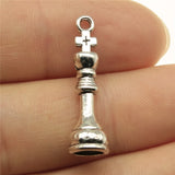 12pcs 2 Colors Chess Pawn Charms Pendant For DIY Jewelry Making Handmade Jewelry Craft Findings