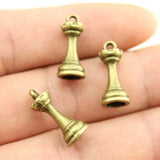 12pcs 2 Colors Chess Pawn Charms Pendant For DIY Jewelry Making Handmade Jewelry Craft Findings