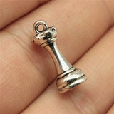 12pcs 2 Colors Chess Pawn Charms Pendant For DIY Jewelry Making Handmade Jewelry Craft Findings