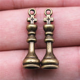12pcs 2 Colors Chess Pawn Charms Pendant For DIY Jewelry Making Handmade Jewelry Craft Findings