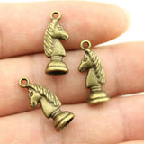 12pcs 2 Colors Chess Pawn Charms Pendant For DIY Jewelry Making Handmade Jewelry Craft Findings