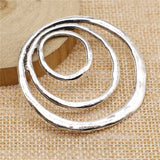 1pcs 49x51mm 3-Layer Circles Charms Pendant For Jewelry Making Antique Bronze Antique Silver Color Jewelry Accessories EF3996