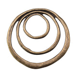 1pcs 49x51mm 3-Layer Circles Charms Pendant For Jewelry Making Antique Bronze Antique Silver Color Jewelry Accessories EF3996