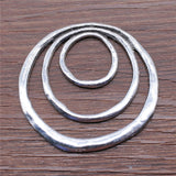 1pcs 49x51mm 3-Layer Circles Charms Pendant For Jewelry Making Antique Bronze Antique Silver Color Jewelry Accessories EF3996