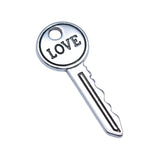 20pcs 11x27mm Antique Silver Color Love Key Charms Pendant For DIY Jewelry Making Handmade Jewelry Craft Findings