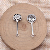 20pcs 12x31mm Antique Silver Color Colander Charms Pendant For DIY Jewelry Making Handmade Jewelry Craft Findings