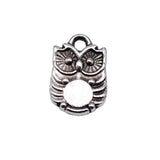 20pcs 14x10mm Antique Silver Color Owl Charms Pendant For DIY Jewelry Making Handmade Jewelry Craft Findings