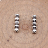 20pcs 16x4.5x4.5mm Antique Silver Color Small Hole Beads Spaced Beads For DIY Jewelry Making Handmade Jewelry Findings