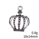 20pcs 18x14mm Antique Silver Color Crown Charms Pendant For DIY Jewelry Making Handmade Jewelry Craft Findings