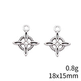 20pcs 18x15mm Antique Silver Color Circle Cross Knot Charms Pendant For DIY Jewelry Making Jewelry Craft Findings