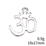 20pcs 19x17mm 2 Colors Om Charms Pendant For DIY Jewelry Making Handmade Jewelry Craft Findings