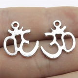 20pcs 19x17mm 2 Colors Om Charms Pendant For DIY Jewelry Making Handmade Jewelry Craft Findings