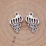 20pcs 20x12mm Antique Silver Color Conch Charms Pendant For DIY Jewelry Making Handmade Jewelry Craft Findings