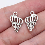 20pcs 20x12mm Antique Silver Color Conch Charms Pendant For DIY Jewelry Making Handmade Jewelry Craft Findings