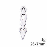 20pcs 26x7mm Antique Silver Color Pointer Charms Pendant For DIY Jewelry Making Handmade Jewelry Craft Findings