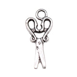 20pcs 27x12mm Antique Silver Color Scissors Charms Pendant For DIY Jewelry Making Handmade Jewelry Craft Findings