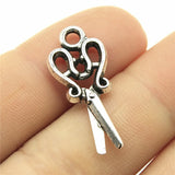 20pcs 27x12mm Antique Silver Color Scissors Charms Pendant For DIY Jewelry Making Handmade Jewelry Craft Findings