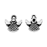 20pcs Angel Charms Pendant DIY Jewelry Findings Antique Silver Color Tone 10x10mm