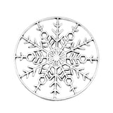 2pcs 47x47mm Antique Silver Color Hollow Round Snowflakes Charms Pendant For DIY Jewelry Making Jewelry Craft Findings