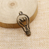3pcs 32x17mm Antique Bronze Color Light Bulb Charms Pendant For DIY Jewelry Making Handmade Jewelry Craft Findings
