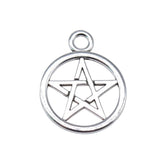 4pcs 26x21mm 2 Colors Five-Pointed Star Charms Pendant For DIY Jewelry Making Handmade Jewelry Craft Findings