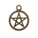 4pcs 26x21mm 2 Colors Five-Pointed Star Charms Pendant For DIY Jewelry Making Handmade Jewelry Craft Findings