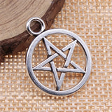4pcs 26x21mm 2 Colors Five-Pointed Star Charms Pendant For DIY Jewelry Making Handmade Jewelry Craft Findings