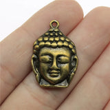 4pcs 29x19mm 2 Colors Buddha Head Buddha Statue Buddhism Charms Pendant For DIY Jewelry Making Jewelry Craft Findings