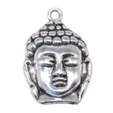 4pcs 29x19mm 2 Colors Buddha Head Buddha Statue Buddhism Charms Pendant For DIY Jewelry Making Jewelry Craft Findings