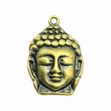 4pcs 29x19mm 2 Colors Buddha Head Buddha Statue Buddhism Charms Pendant For DIY Jewelry Making Jewelry Craft Findings