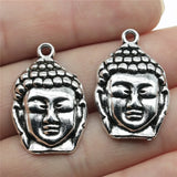 4pcs 29x19mm 2 Colors Buddha Head Buddha Statue Buddhism Charms Pendant For DIY Jewelry Making Jewelry Craft Findings