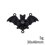 4pcs 30x48mm 3 Colors Bat Connector Charms Pendant For DIY Jewelry Making Halloween Jewelry Charms Pendant