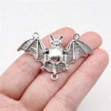 4pcs 30x48mm 3 Colors Bat Connector Charms Pendant For DIY Jewelry Making Halloween Jewelry Charms Pendant