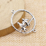 4pcs 33x27mm 2 Colors Birds Connector Charms Pendant For DIY Jewelry Making Handmade Jewelry Craft Findings