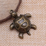 4pcs 35x27mm 2 Colors Turtle Charms Pendant For DIY Jewelry Making Handmade Jewelry Craft Findings