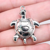 4pcs 35x27mm 2 Colors Turtle Charms Pendant For DIY Jewelry Making Handmade Jewelry Craft Findings