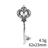 4pcs 62x23mm Antique Silver Color Key Charms Pendant For DIY Jewelry Making Handmade Jewelry Craft Findings