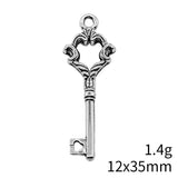 5pcs 12x35mm 2 Colors Key Charms Pendant For DIY Jewelry Making Handmade Jewelry Craft Findings