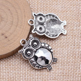 5pcs 35x23mm Antique Silver Color Owl Charms Pendant For DIY Jewelry Making Handmade Jewelry Craft Findings