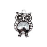 5pcs 35x23mm Antique Silver Color Owl Charms Pendant For DIY Jewelry Making Handmade Jewelry Craft Findings